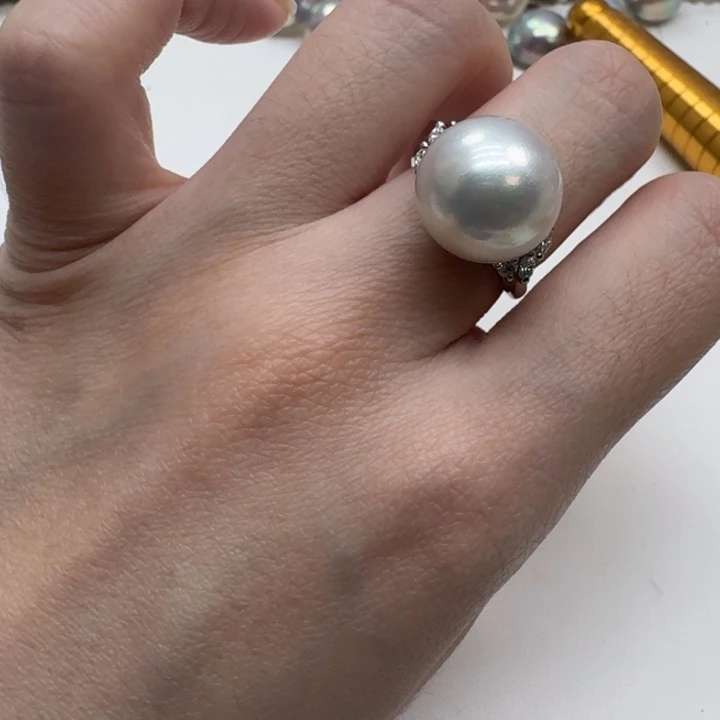 海水珍珠未镶嵌戒指