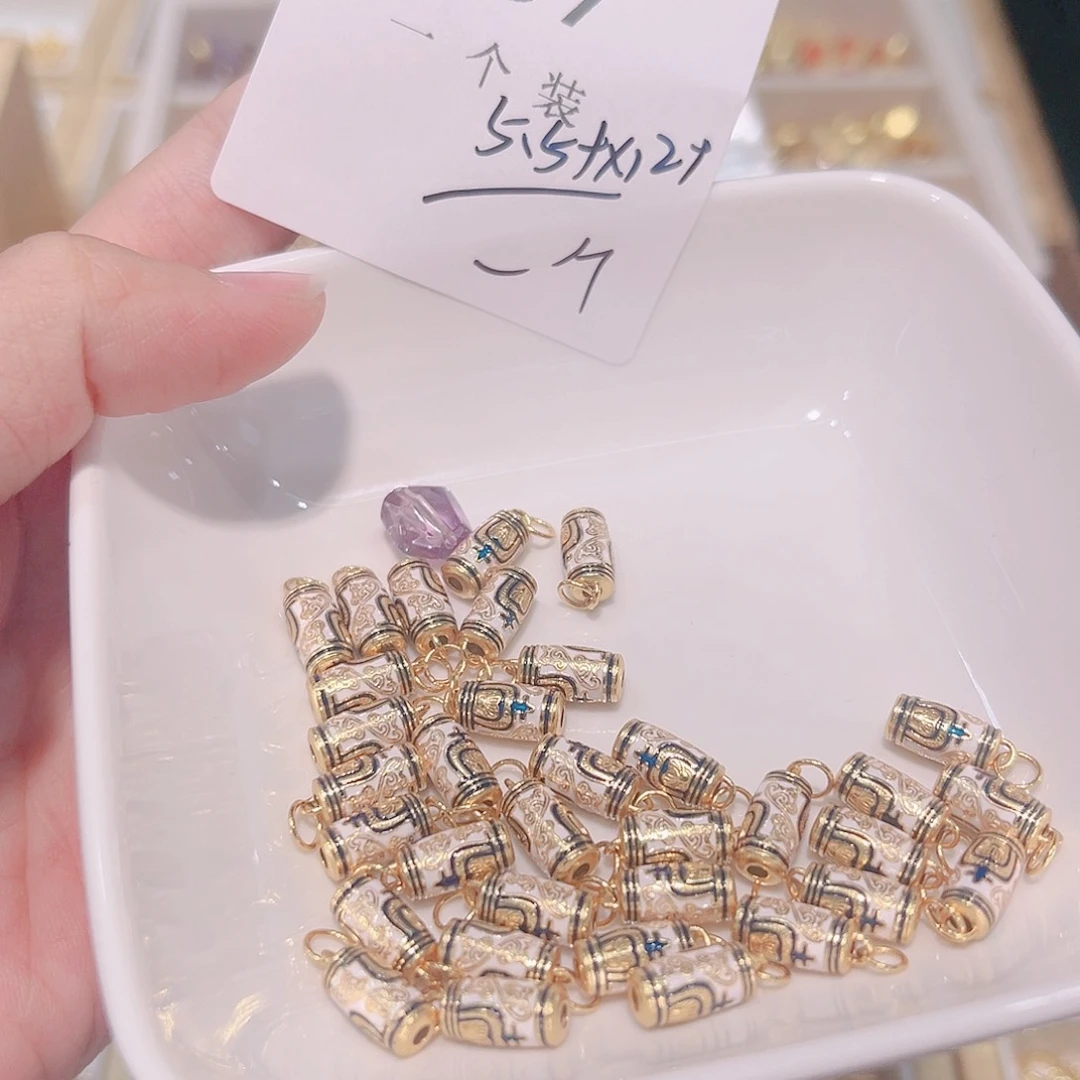 紫晶珠宝半成品银S925镀金镶嵌37