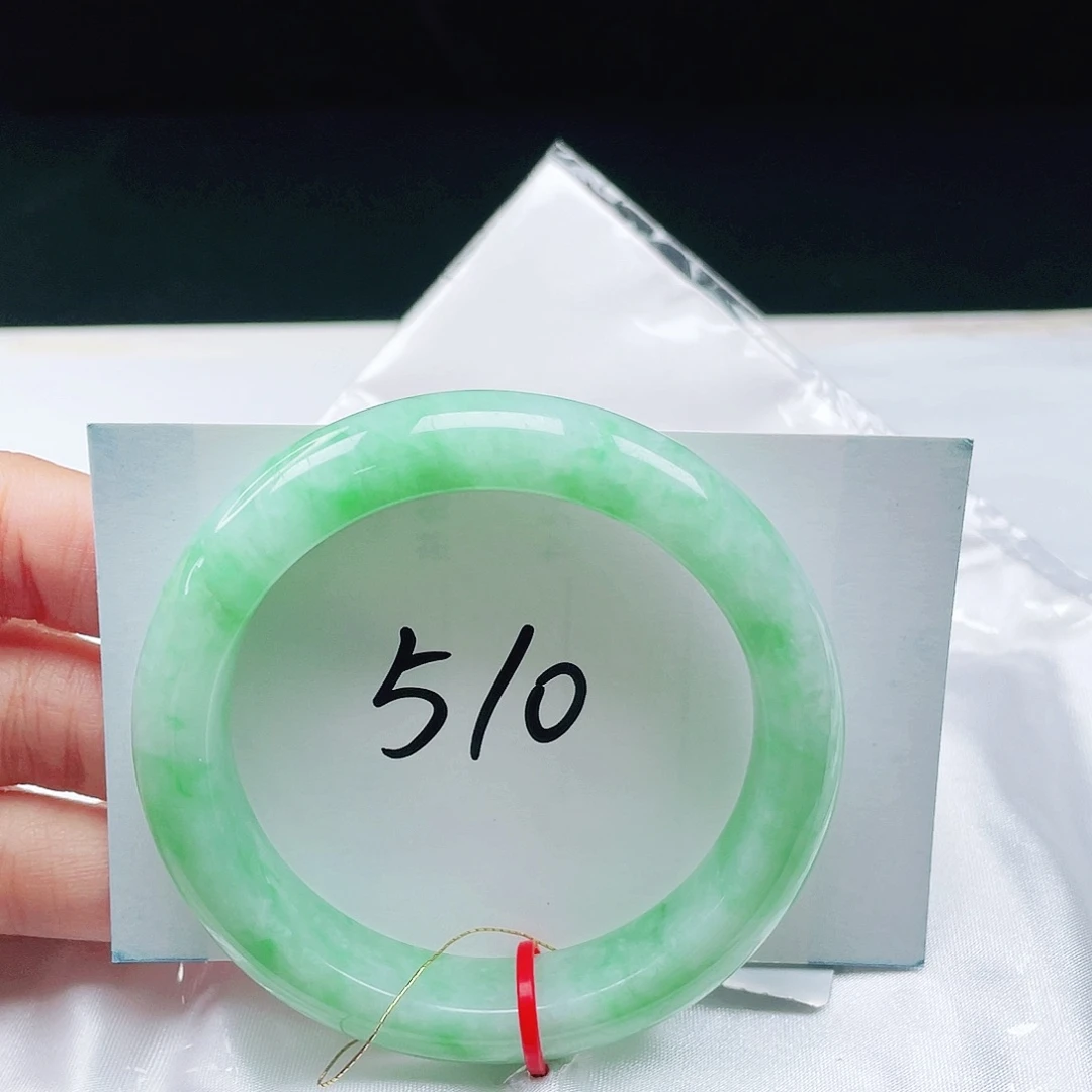 翡翠未镶嵌手镯缅甸翡翠54+