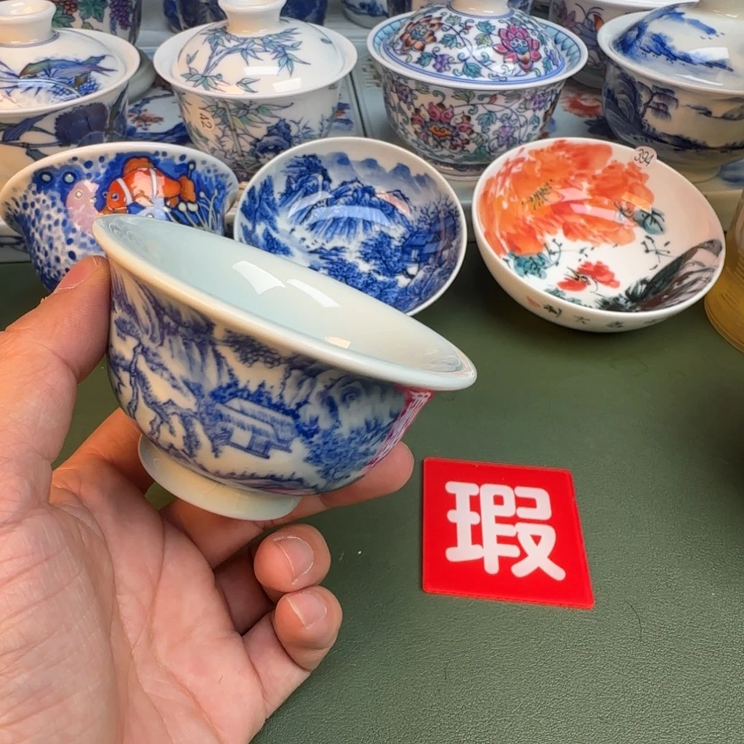陶纯手工纯手绘茶具329开片