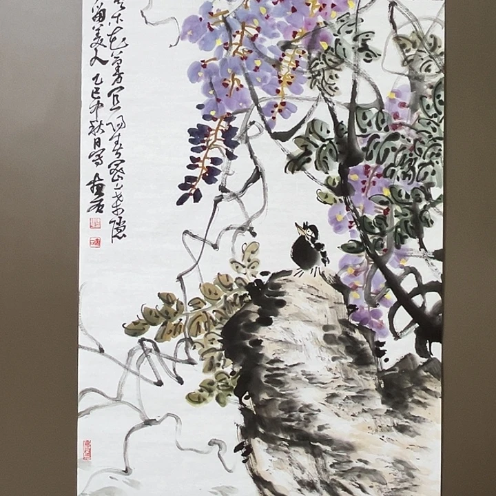 国画陈连平  手绘原创