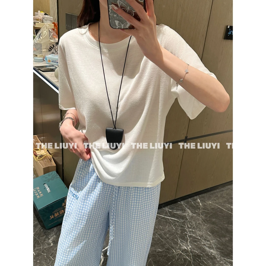 【LIUYI】氧气T~夏季百搭舒适透气圆领短袖T恤55301