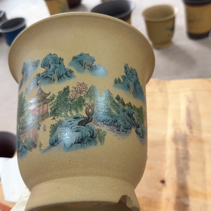 紫砂紫砂花盆d f f c