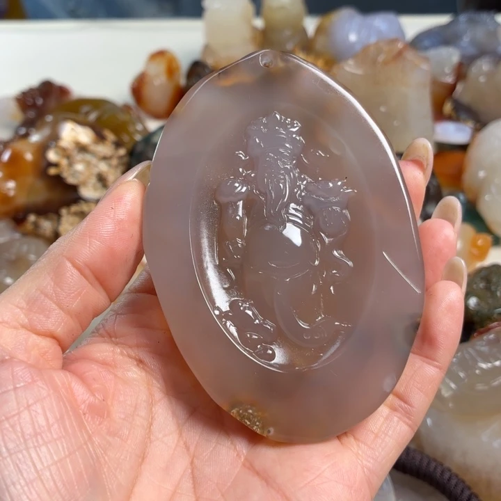 玛瑙/玉髓未镶嵌吊坠(不含链)