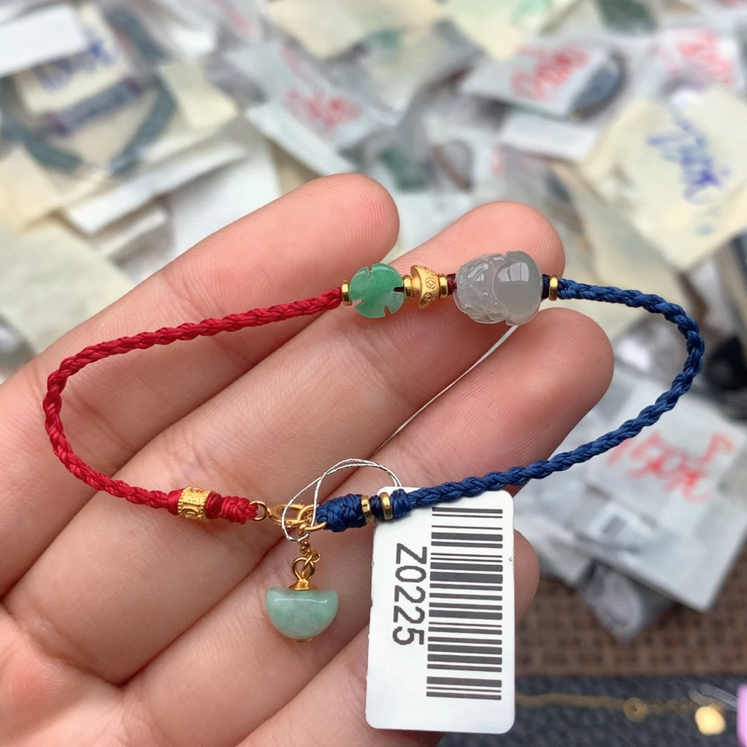 翡翠银S925镶嵌挂件一