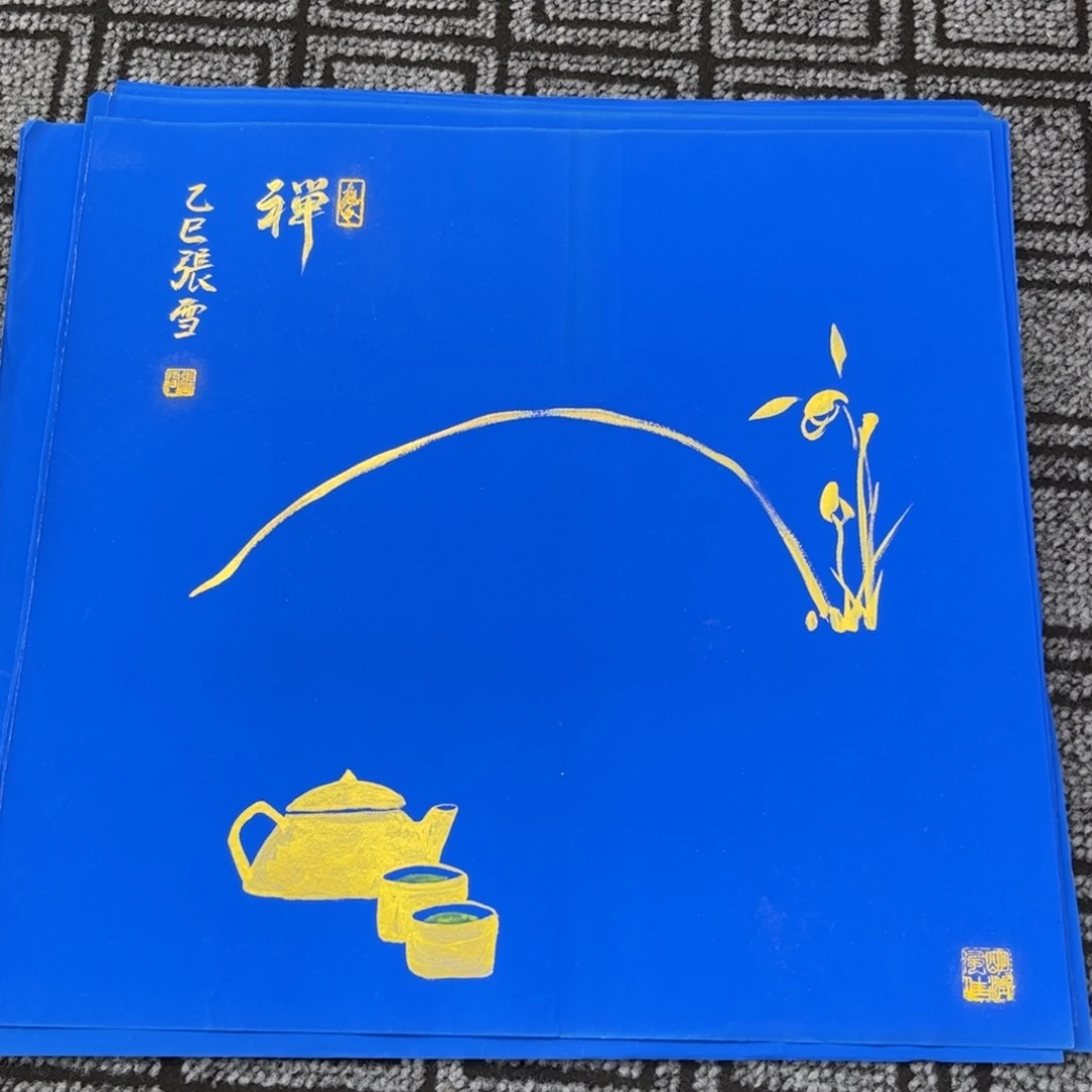 国画三尺斗方花鸟