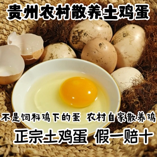 次日达贵州正宗农村散养土鸡蛋大小不一单个40g左右月子蛋现捡现发
