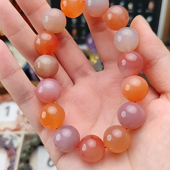 未镶嵌手链水晶大卡位绯红玛瑙