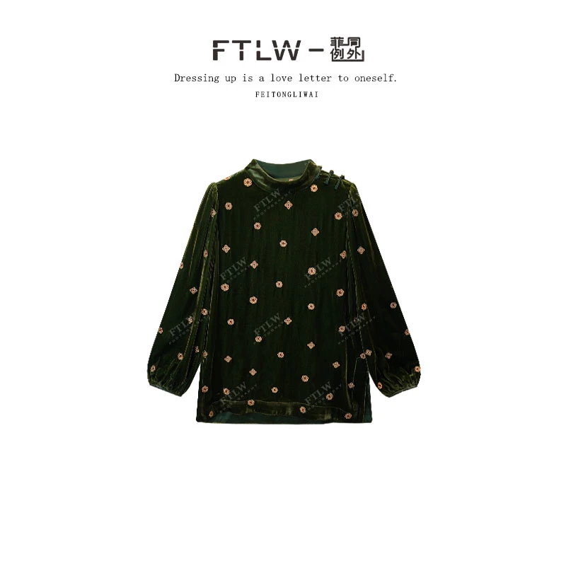 板熙FTLW-【晓花】高级感气质时尚优雅女装上衣-3834