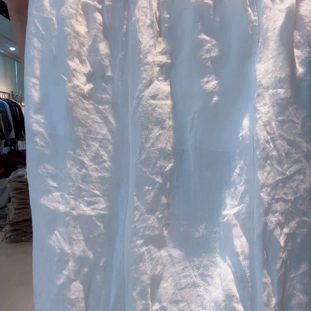 M115斤白色苎麻裤子