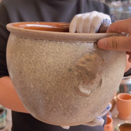 紫砂花盆高22口28————