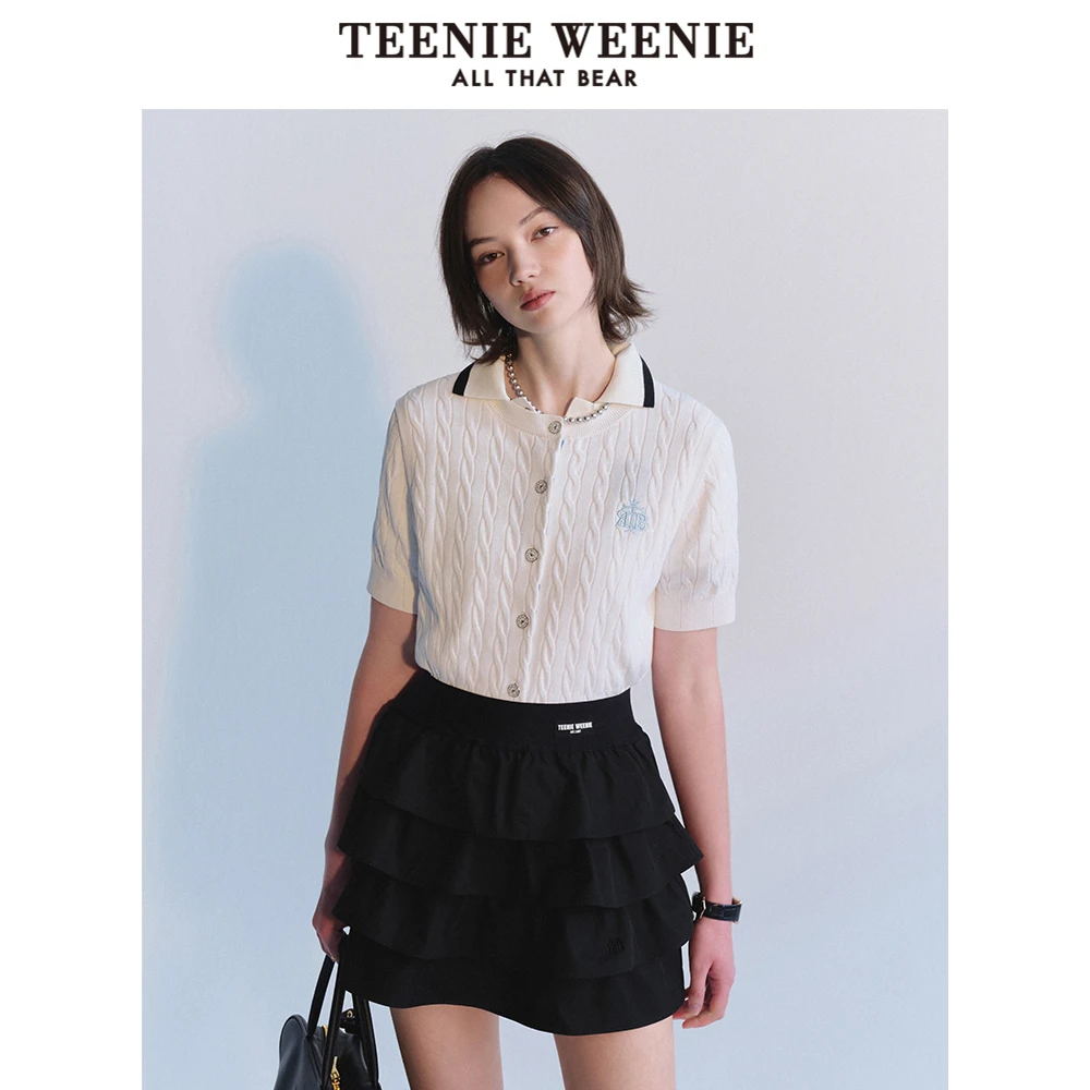 【女装优选KY】Teenie Weenie 小熊简约针织短袖上衣TTCK242601P