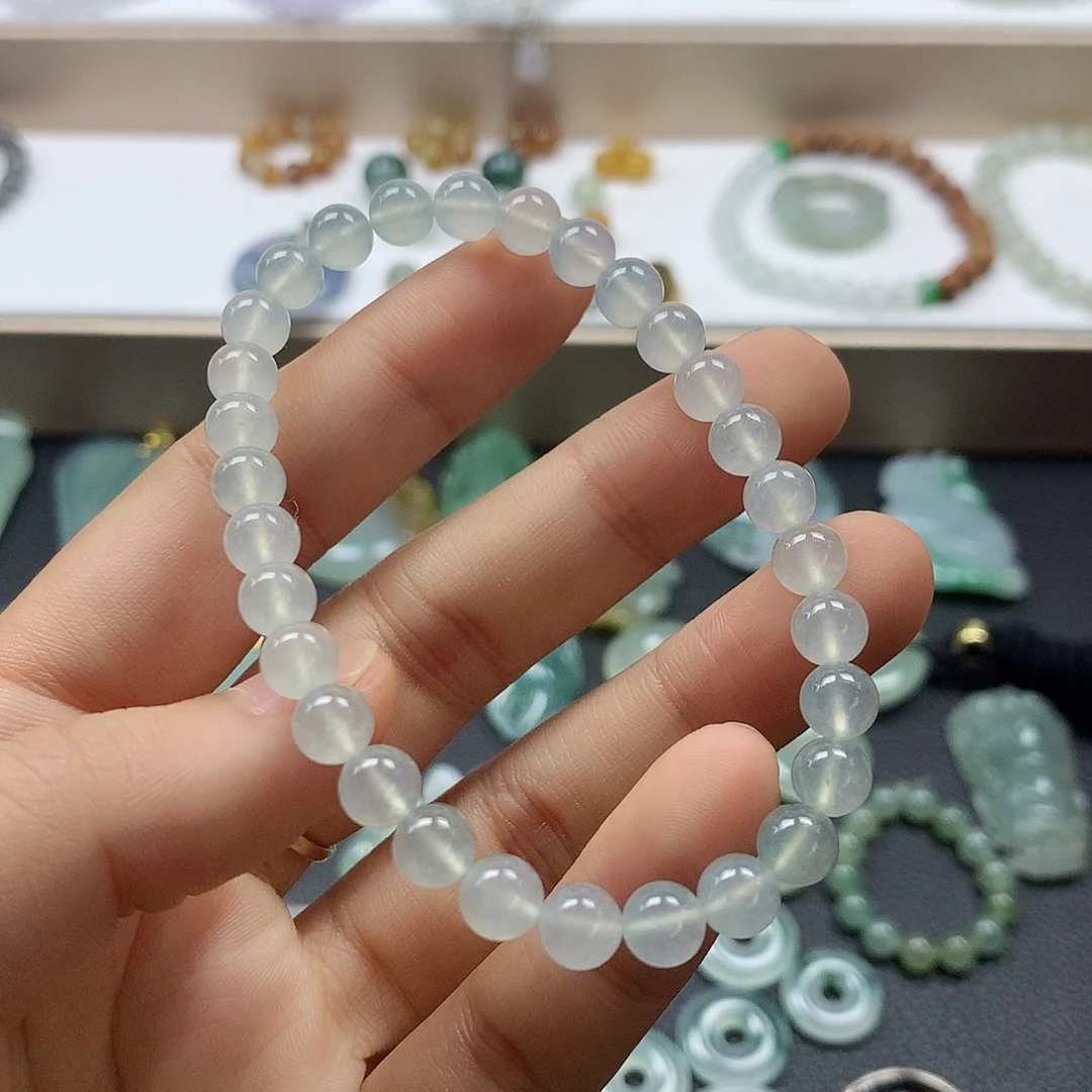 翡翠未镶嵌颈饰手串