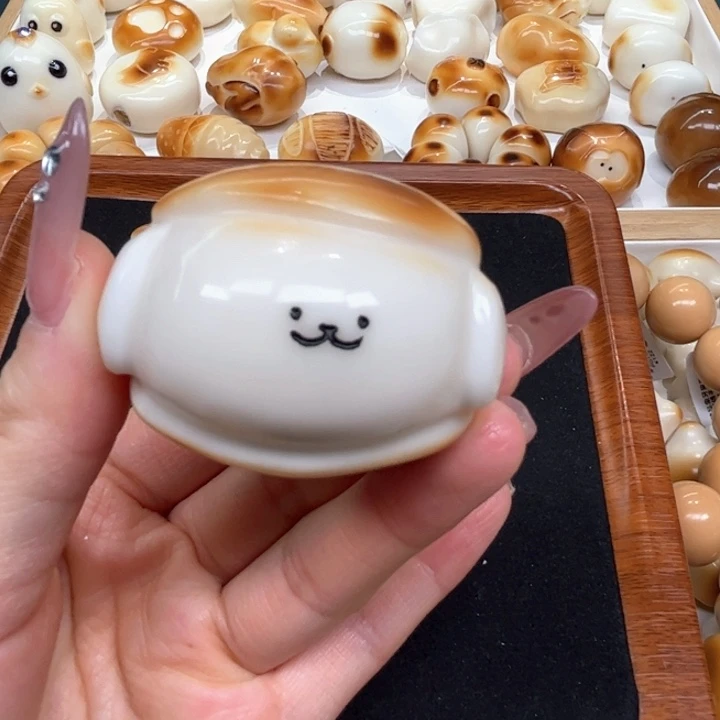 白玉菩提把件六***团5.11.39象牙果把件狗狗