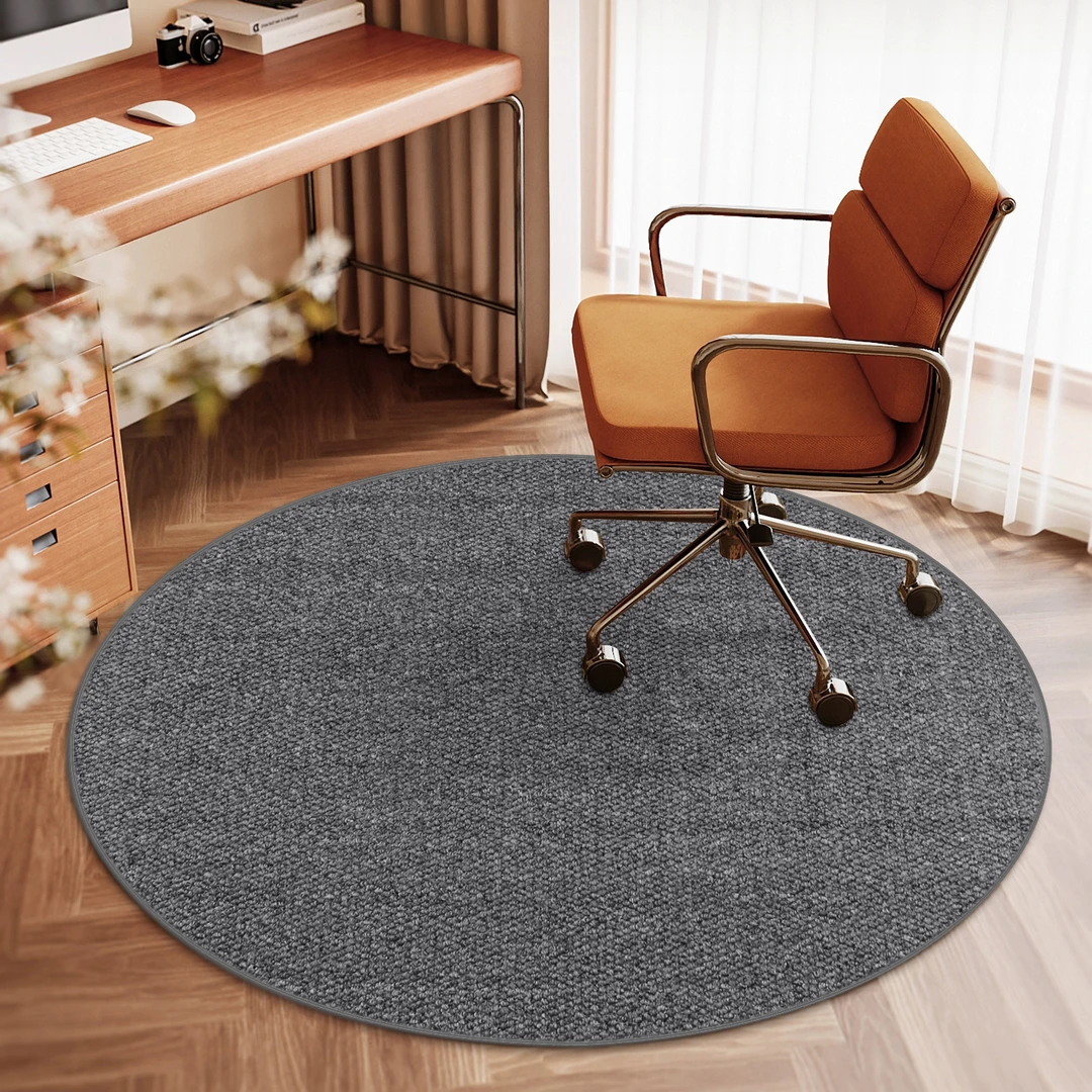 圆形地毯客厅2025新款电脑椅子垫仿剑麻沙发卧室床边房间隔音地垫