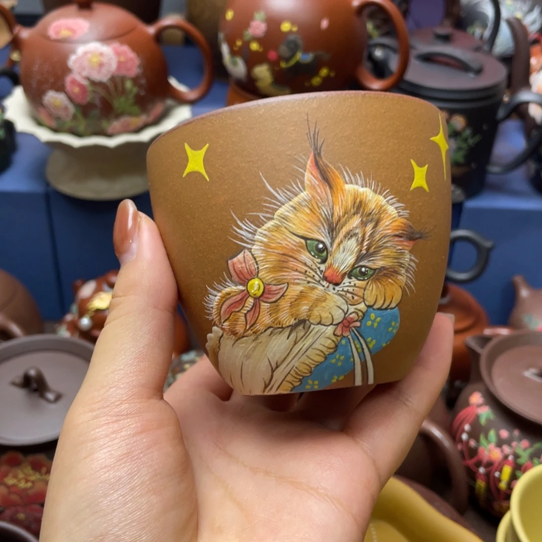 紫砂茶杯紫砂主人杯180cc