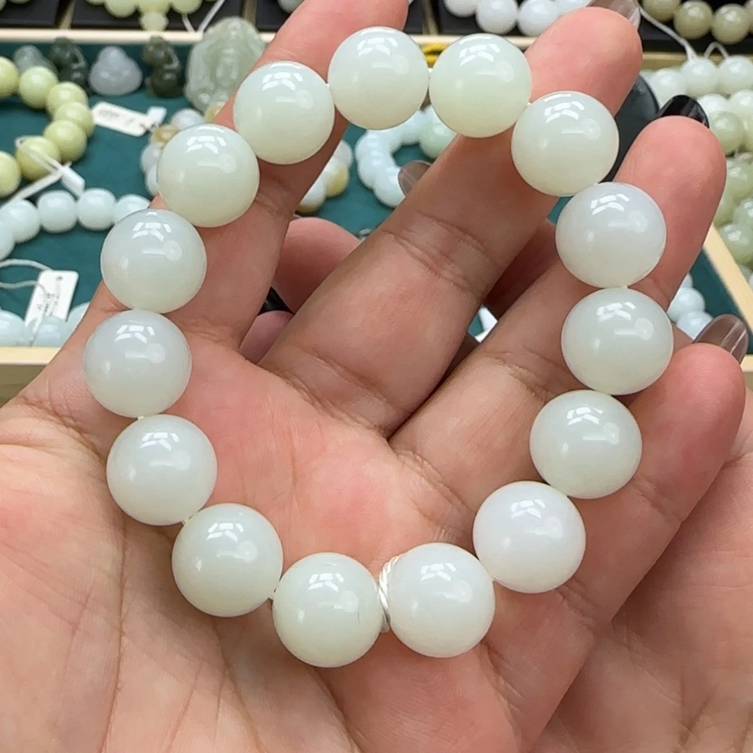 和田玉未镶嵌手链