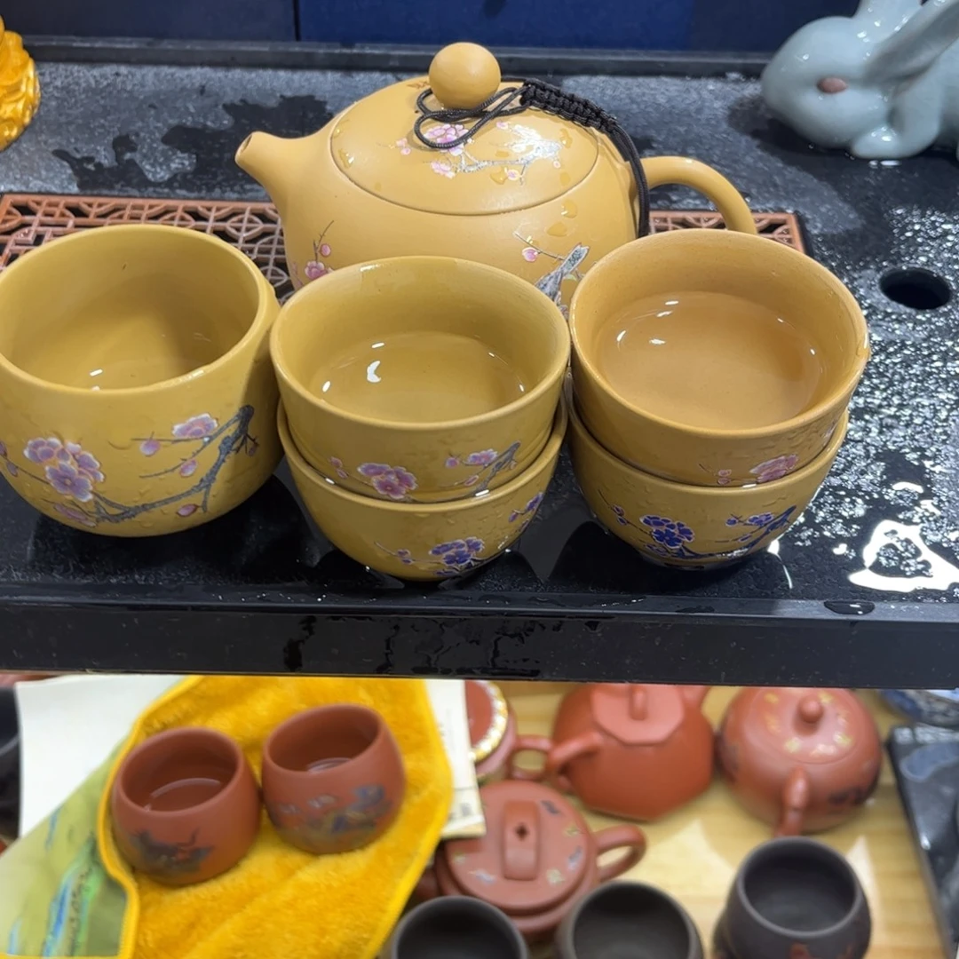 紫砂茶杯紫砂壶一壶5杯