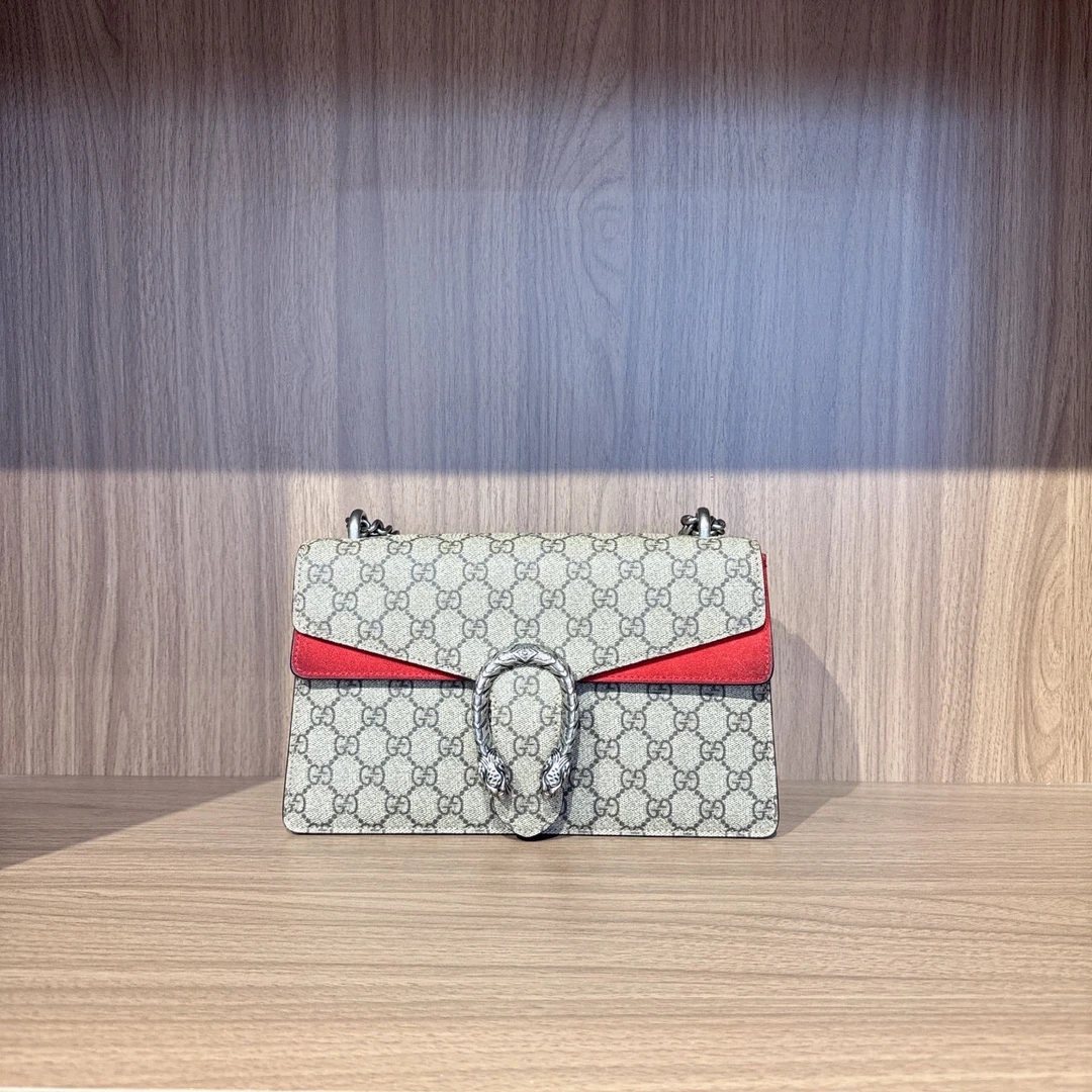 99新 GUCCI/古驰 古驰/Gucci 红色酒神中号 021开