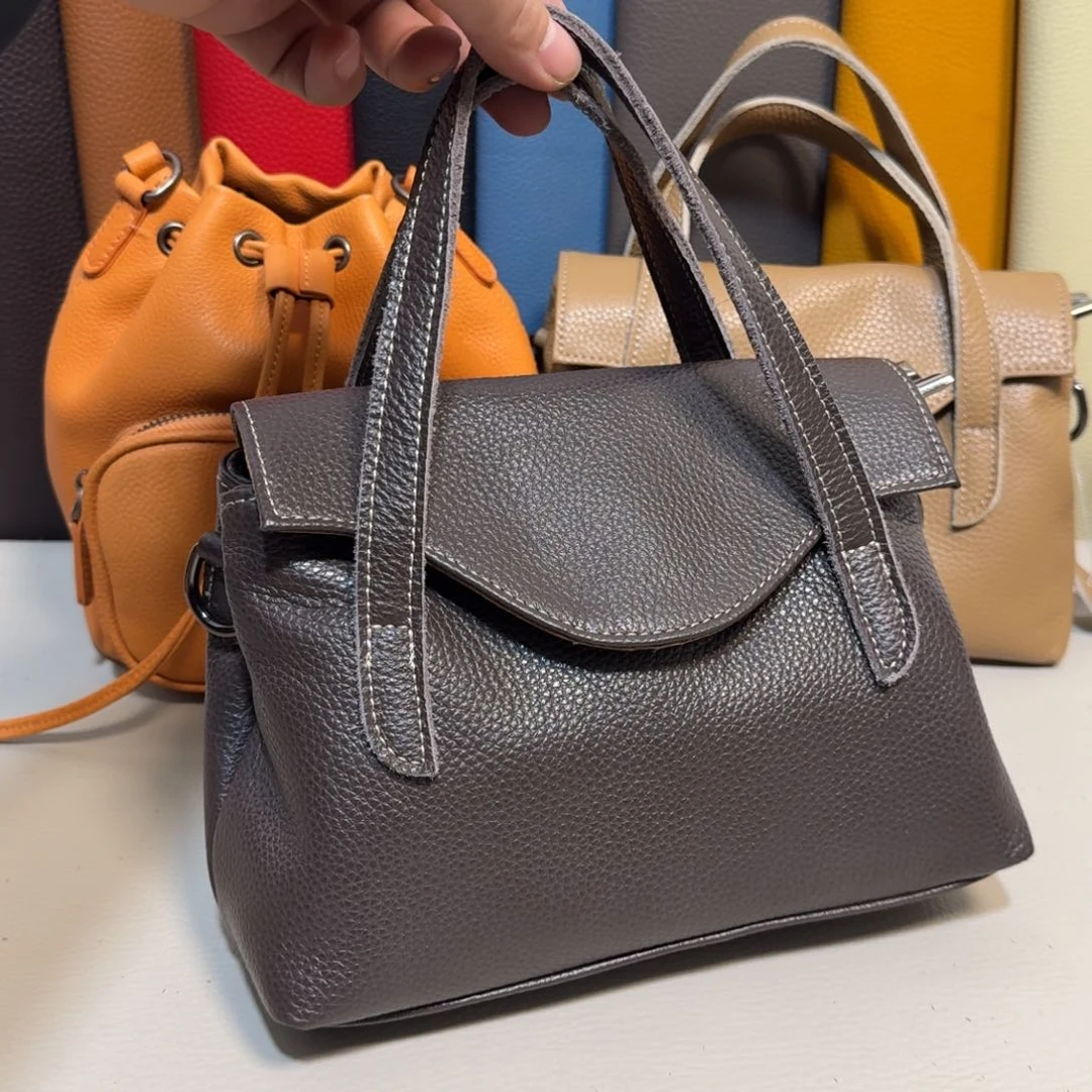 头层牛皮咖啡色真皮