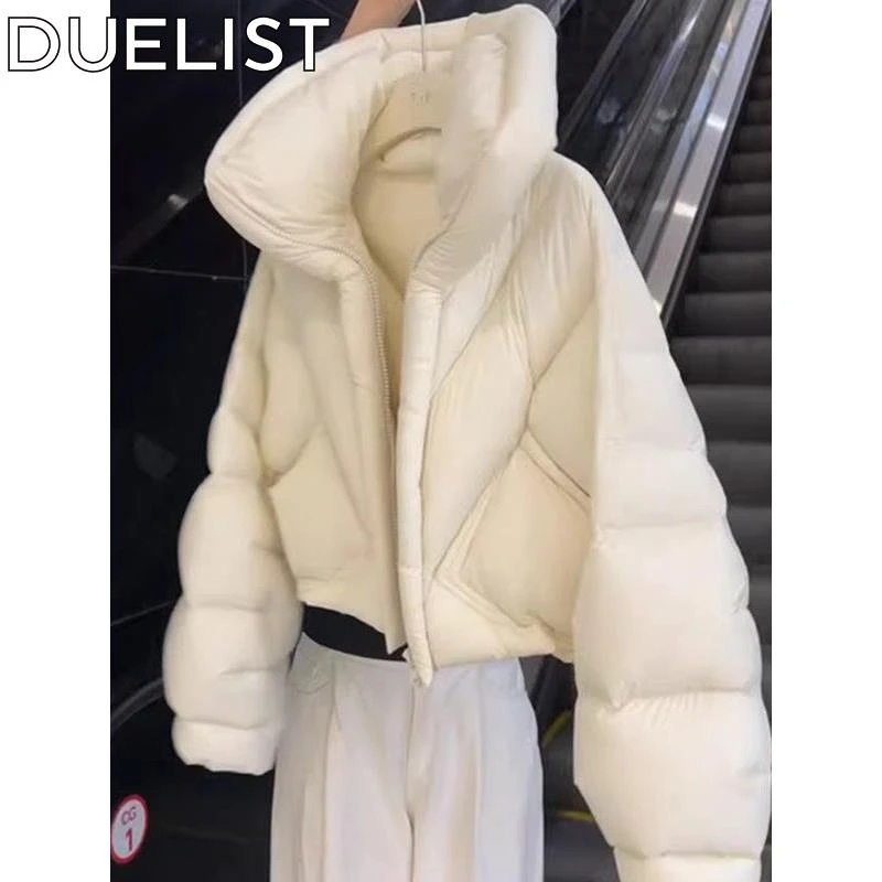 DUELIST短款女加厚羽绒服保暖女韩版女时尚羽绒服休闲小个子连帽
