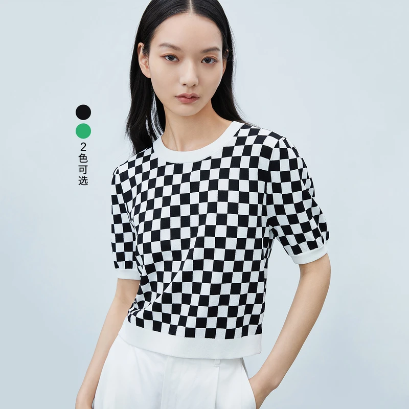 LILY秋新款女装毛针织衫123300TK327