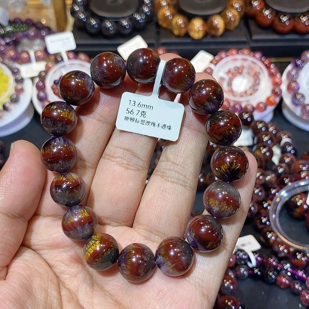 水晶手串未镶嵌13.6mm左右