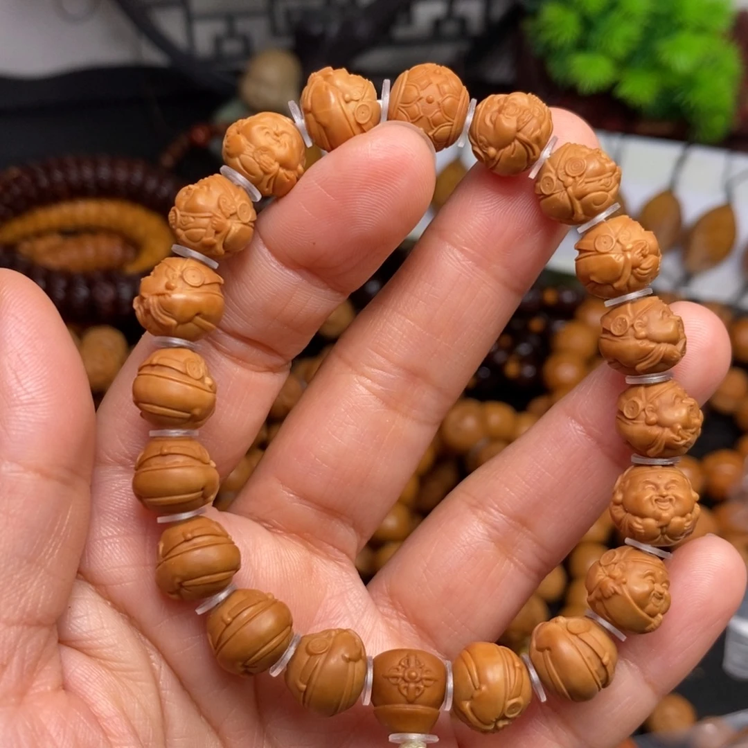 菩提籽类猴头核桃橄榄核桃雕刻手串
