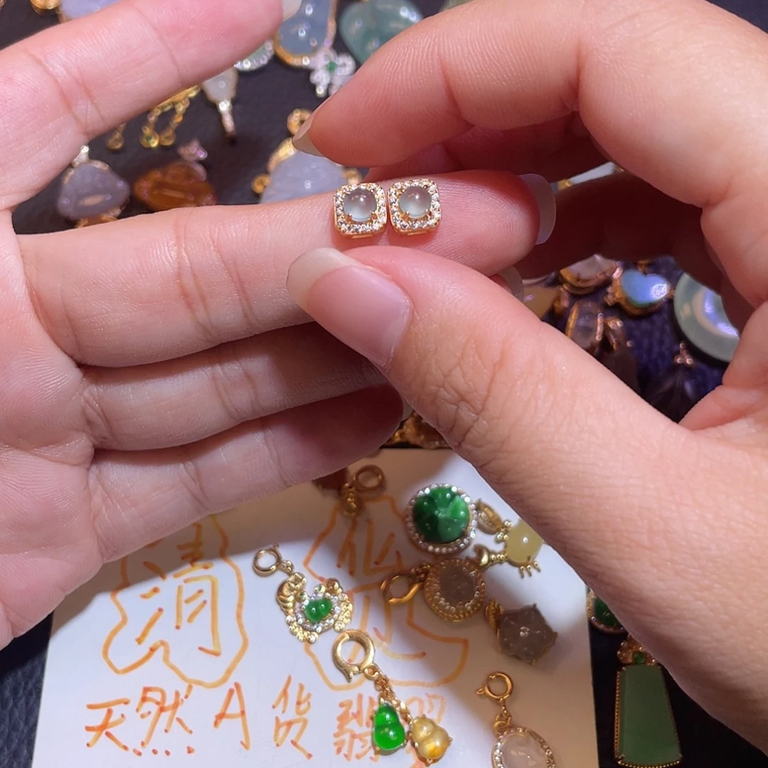 翡翠银S925镶嵌颈饰