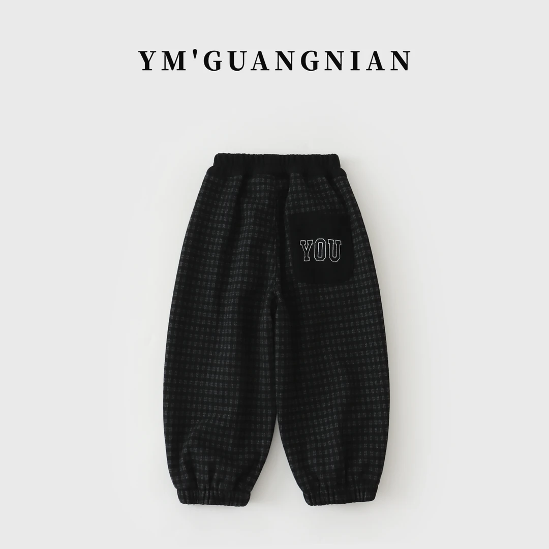 【幼棉光年】冬款男童韩版宽松休闲卫裤6222315