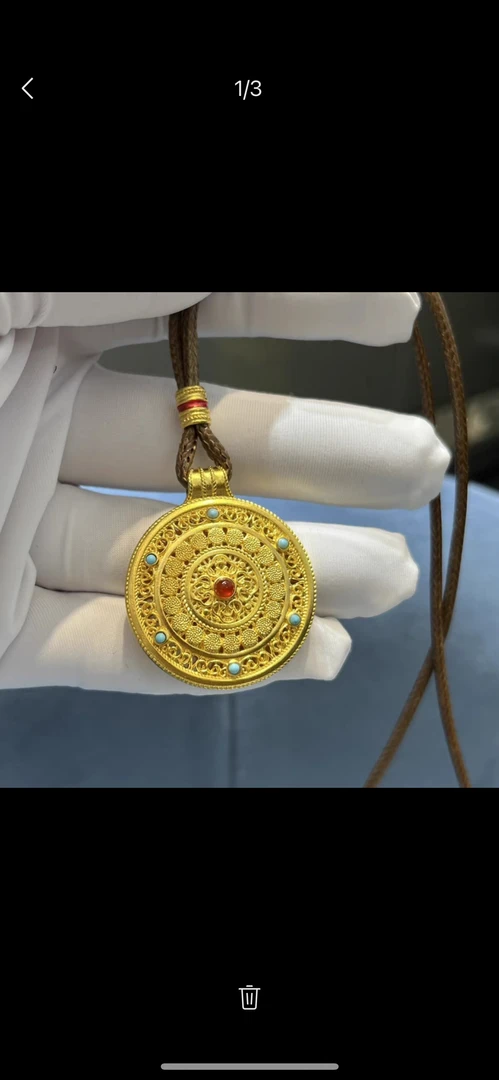 非金属布艺项链 『婷老板』新款复古金色项链