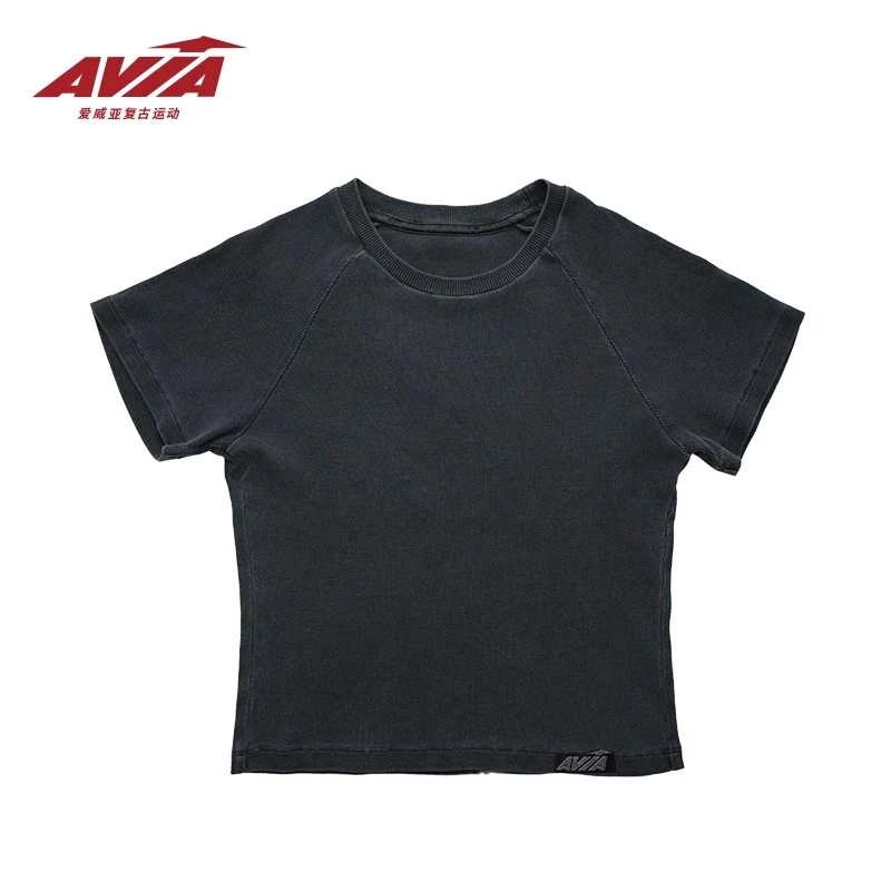 AVIA爱威亚复古运动针织短袖
