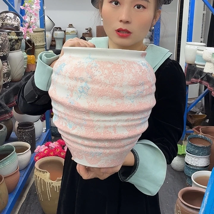 20×28 -粗陶花盆有孔-买买买