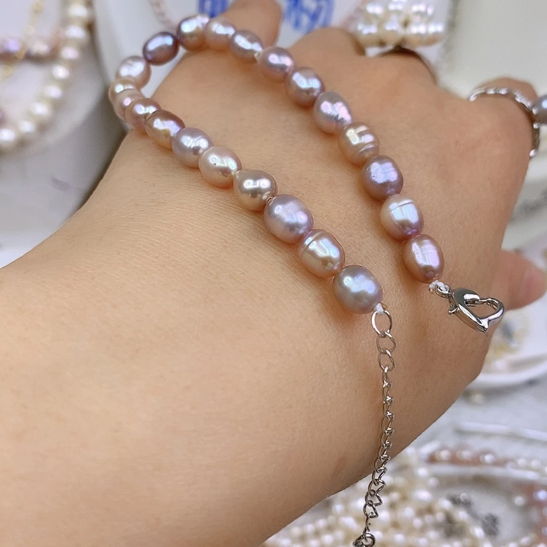淡水珍珠手绳合金