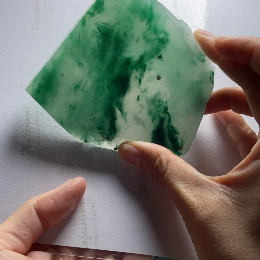 定制石英质玉（非洲翠）醉**中天然非洲翠手镯定制