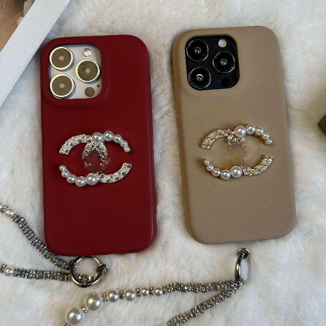 小香风皮质适用苹果14promax手机壳iphone13高级轻奢14半包防摔