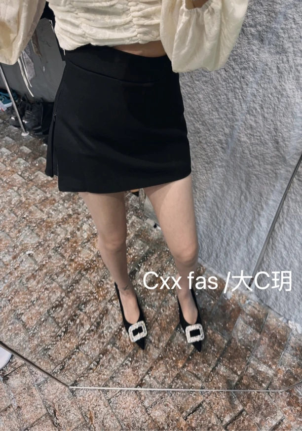 【CXX】883早春新款重工西装包边裤裙（原版口袋侧拉链版）
