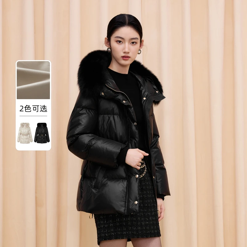 【千颂妮专享】LIME/莱茵韩系千金风鹅绒加厚羽绒服LDGD9BOMC802