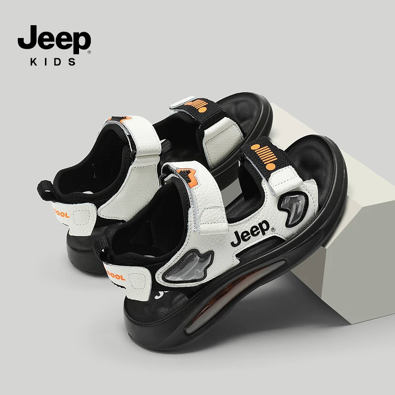 jeep儿童凉鞋新款夏季防滑透气男童运动童鞋时尚夏款女童沙滩鞋子