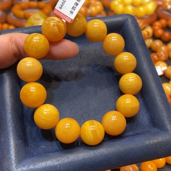 蜜蜡手链未镶嵌姜****城蜜蜡