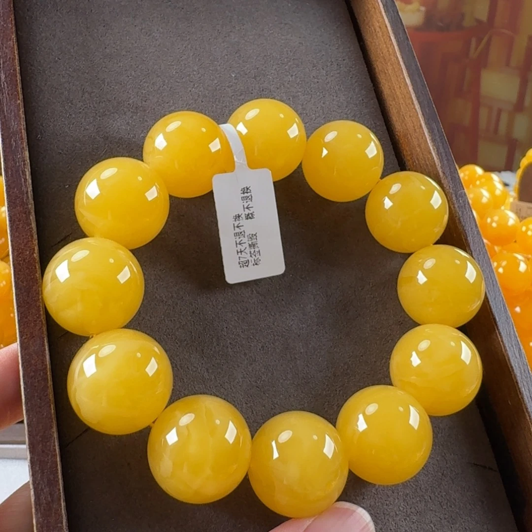 老***人蜜蜡未镶嵌毛衣链