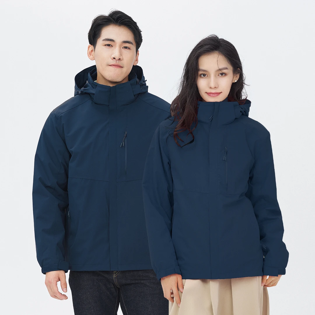 雪中飞加绒加厚可拆卸冬款冲锋衣工作服防风防水7068