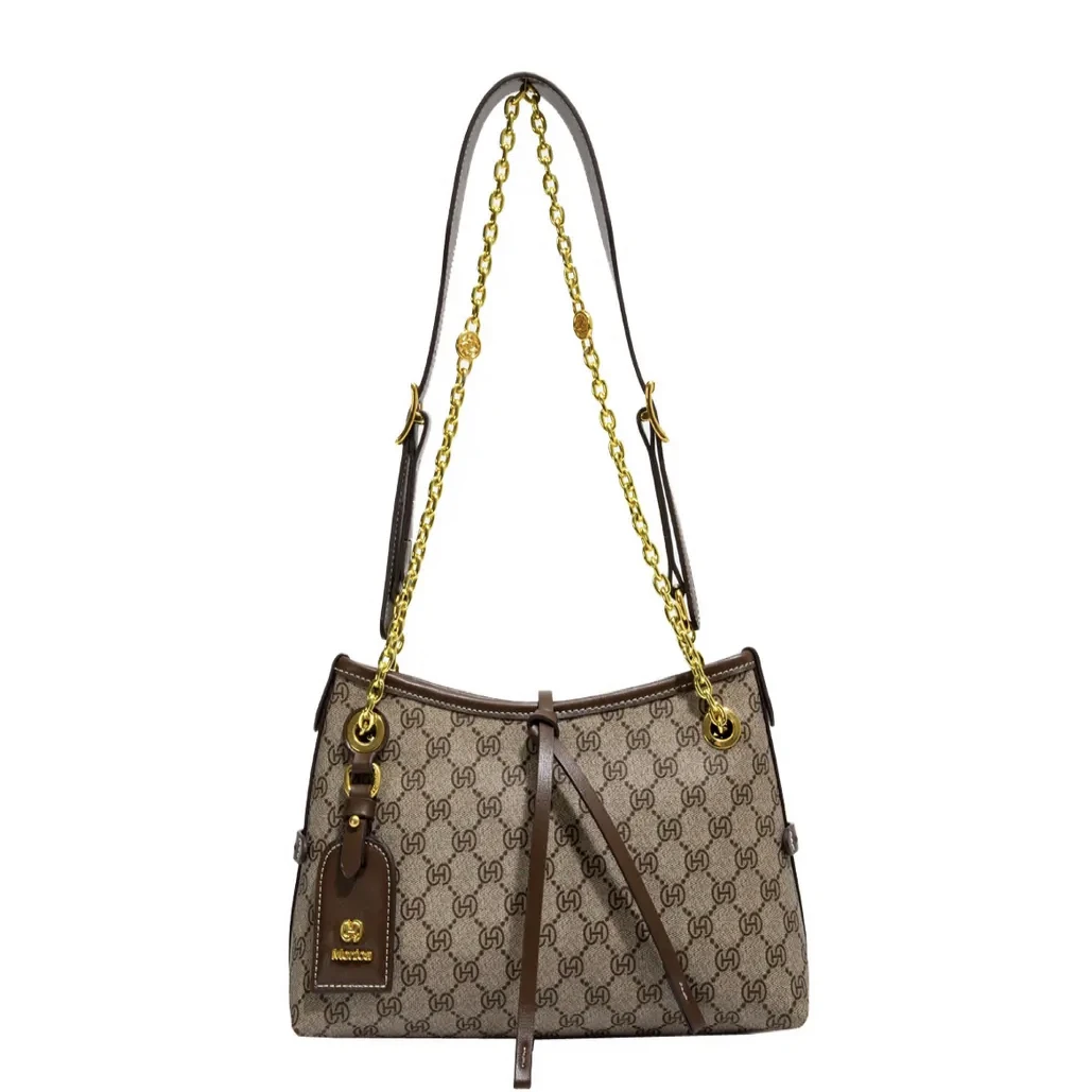 复古轻奢机场包女高级质感时尚单肩斜跨包112