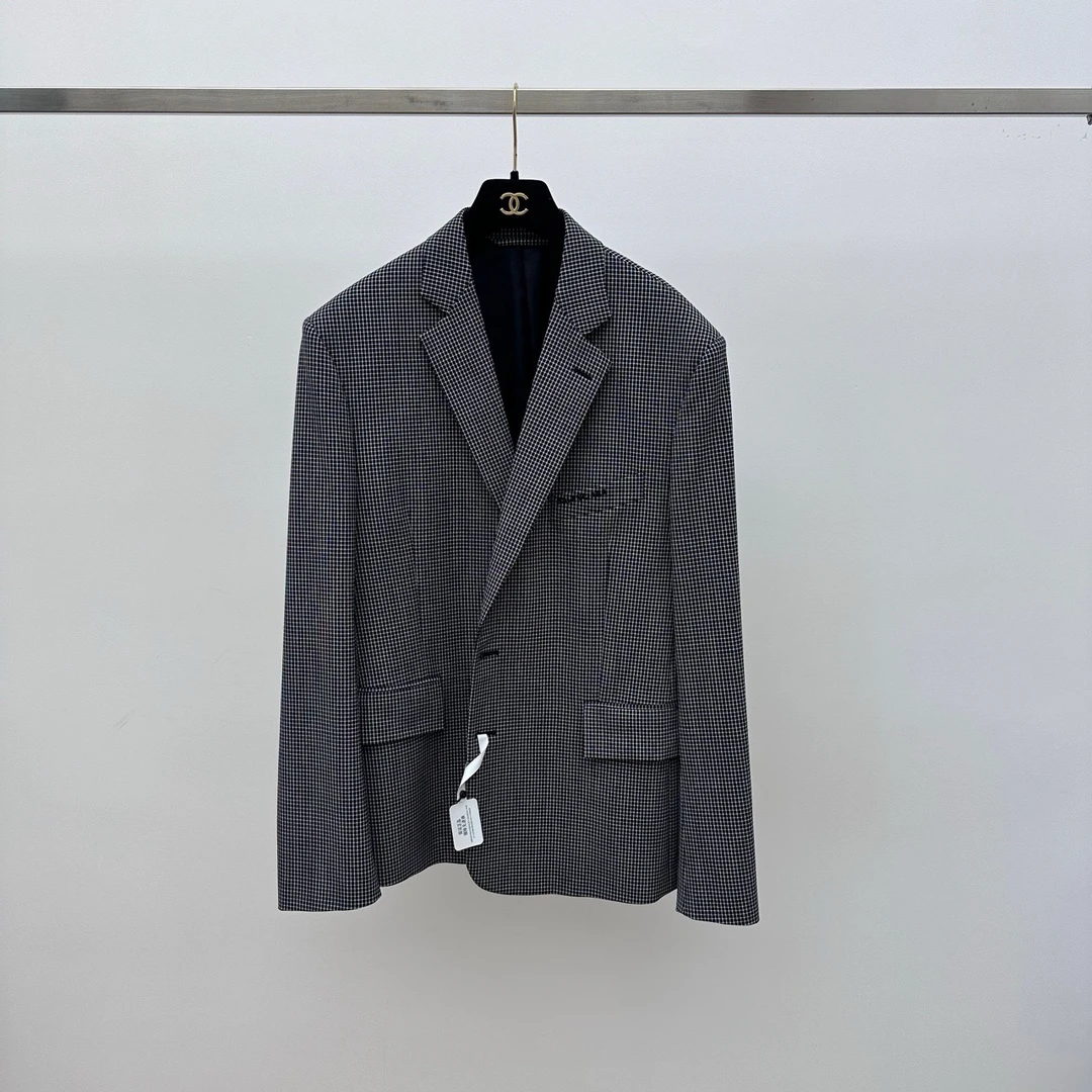 99新 Balenciaga/巴黎世家 细格子西装36码