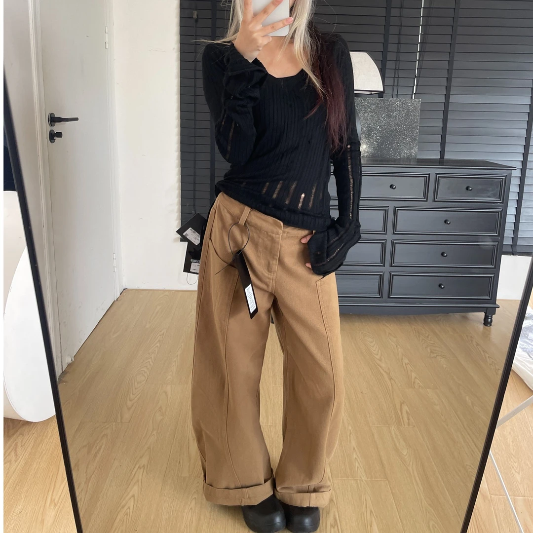 香蕉裤女百搭休闲裤弯刀裤