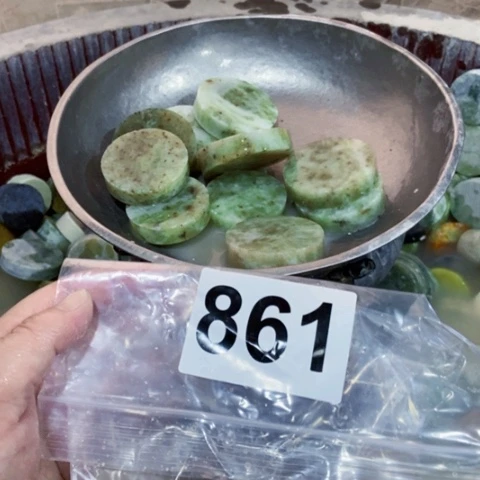 【闪购商品】蛇纹石玉珠宝半成品未镶嵌