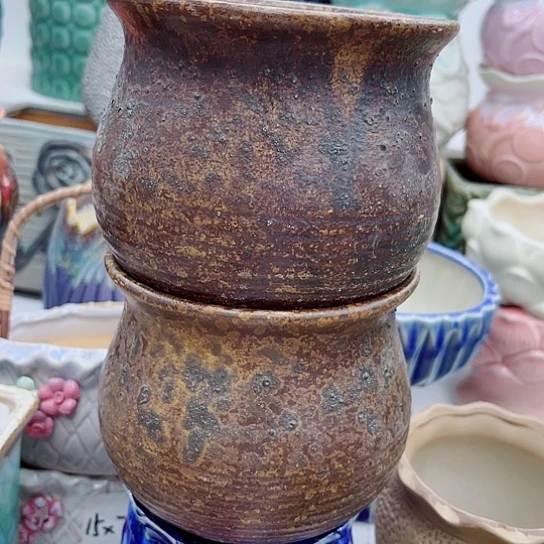 多肉绿植陶瓷花盆9.9包邮，有空