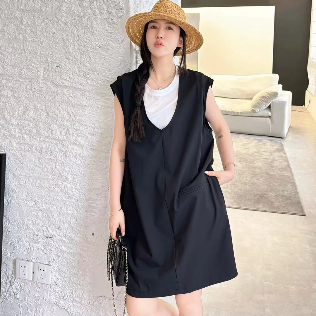 【yysp】极简高级假两件连衣裙