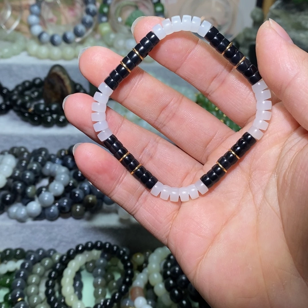 和田玉未镶嵌手链