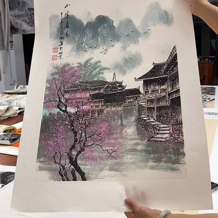 国画精品手绘国画作品